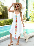 Crochet Trim Flowy Cover-Up Dress - Lilixa.store