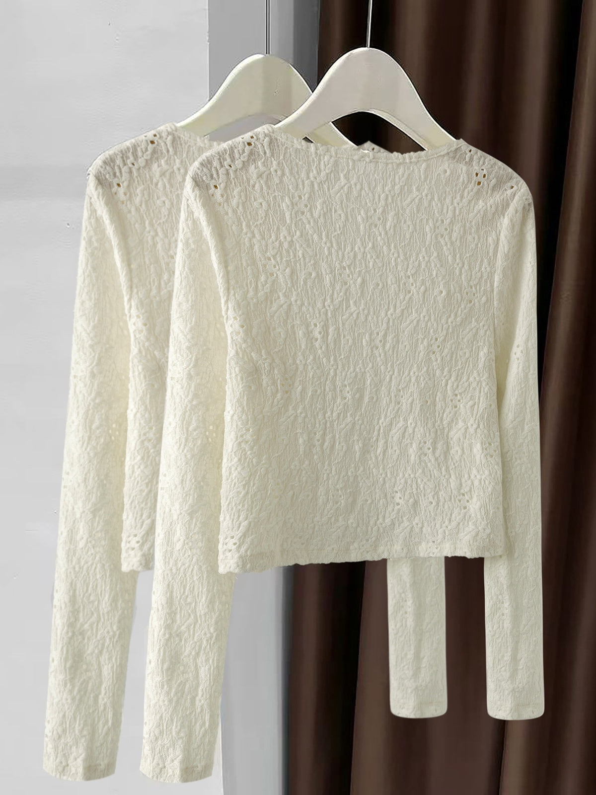 Lace Lightweight Button Up Cardigan - Lilixa.store