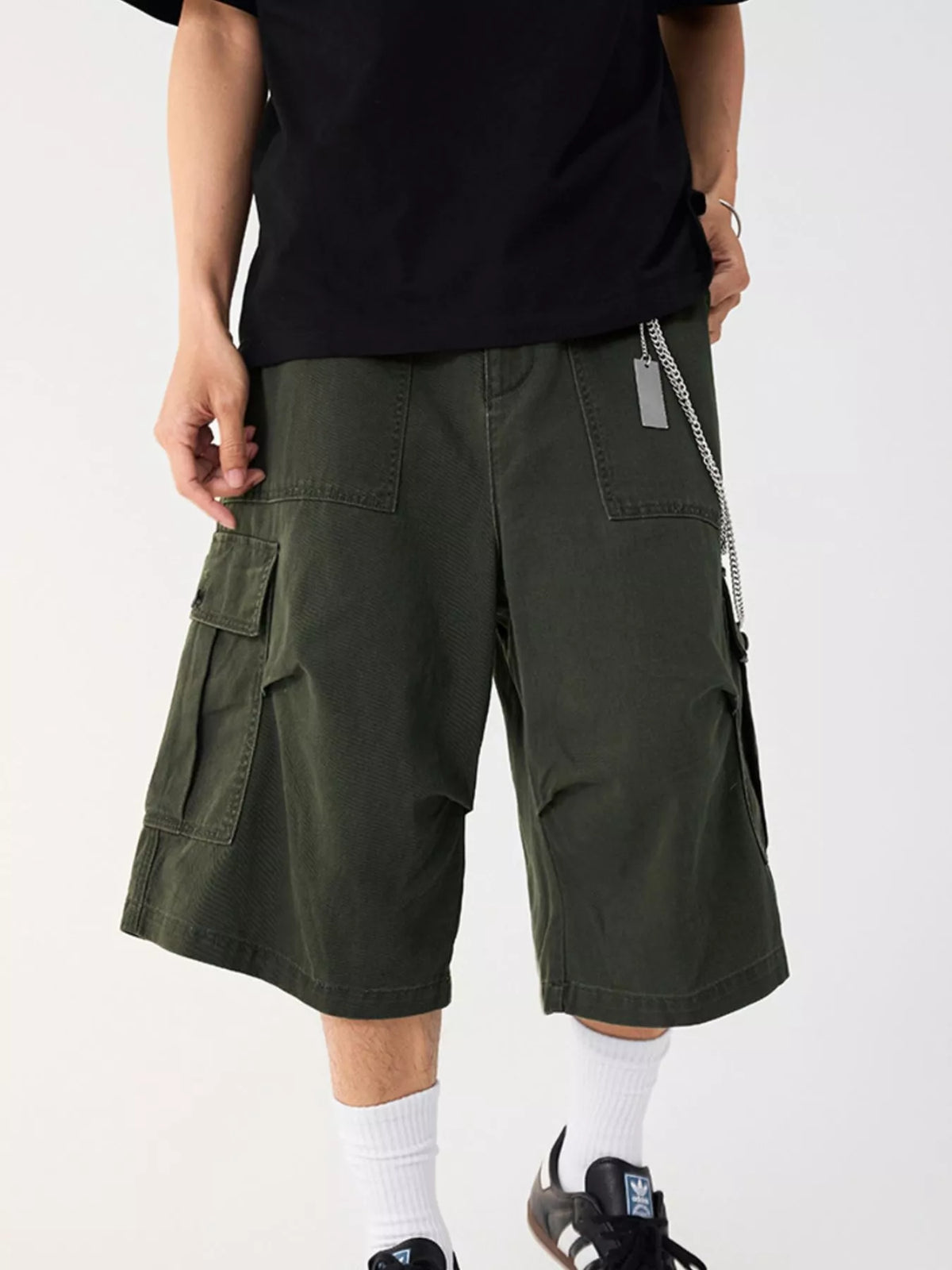 Men's Loose Fit Cargo Shorts, view 4