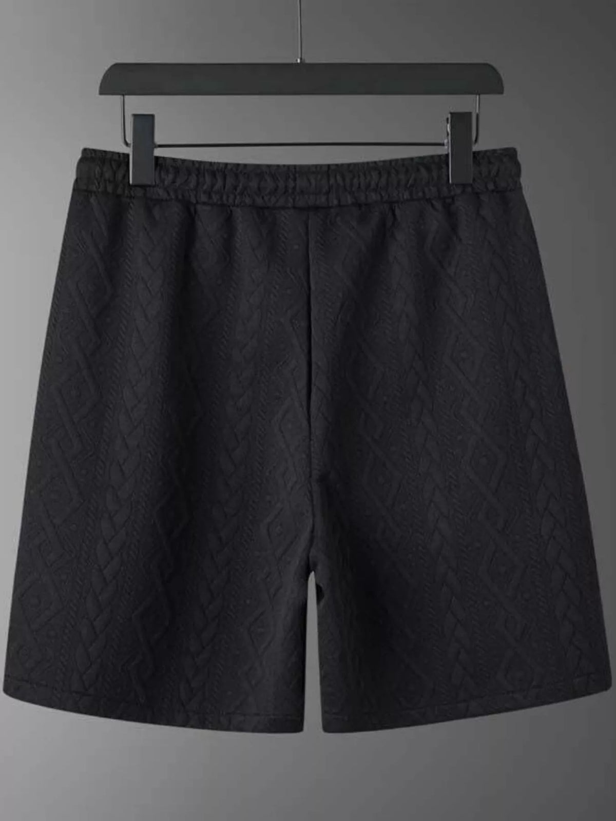 Men's Textured Knit Short Sleeve Polo & Shorts Set - Lilixa.store