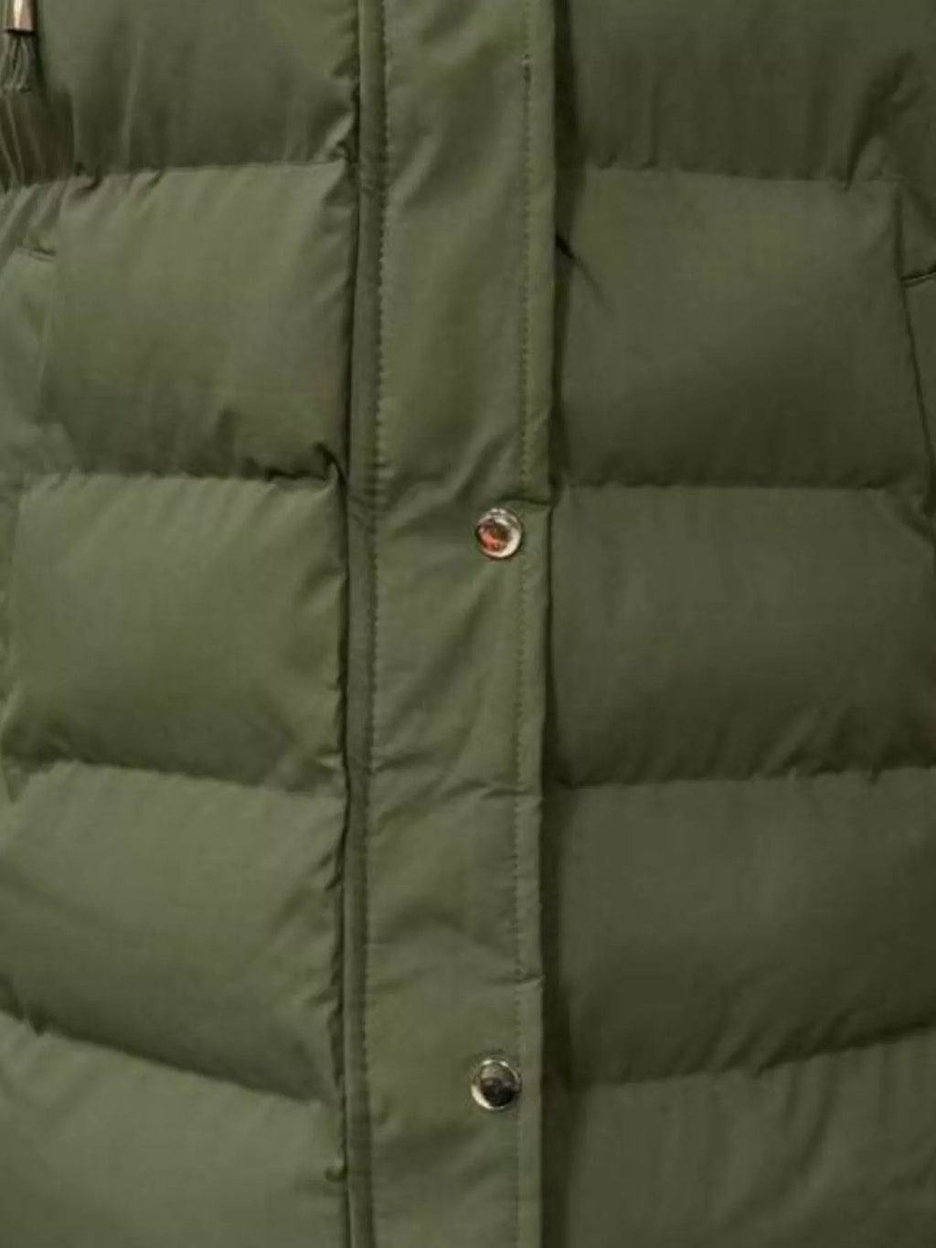 Full Size Snap Down Hooded Padded Longline Vest Coat Plus Size - Lilixa.store