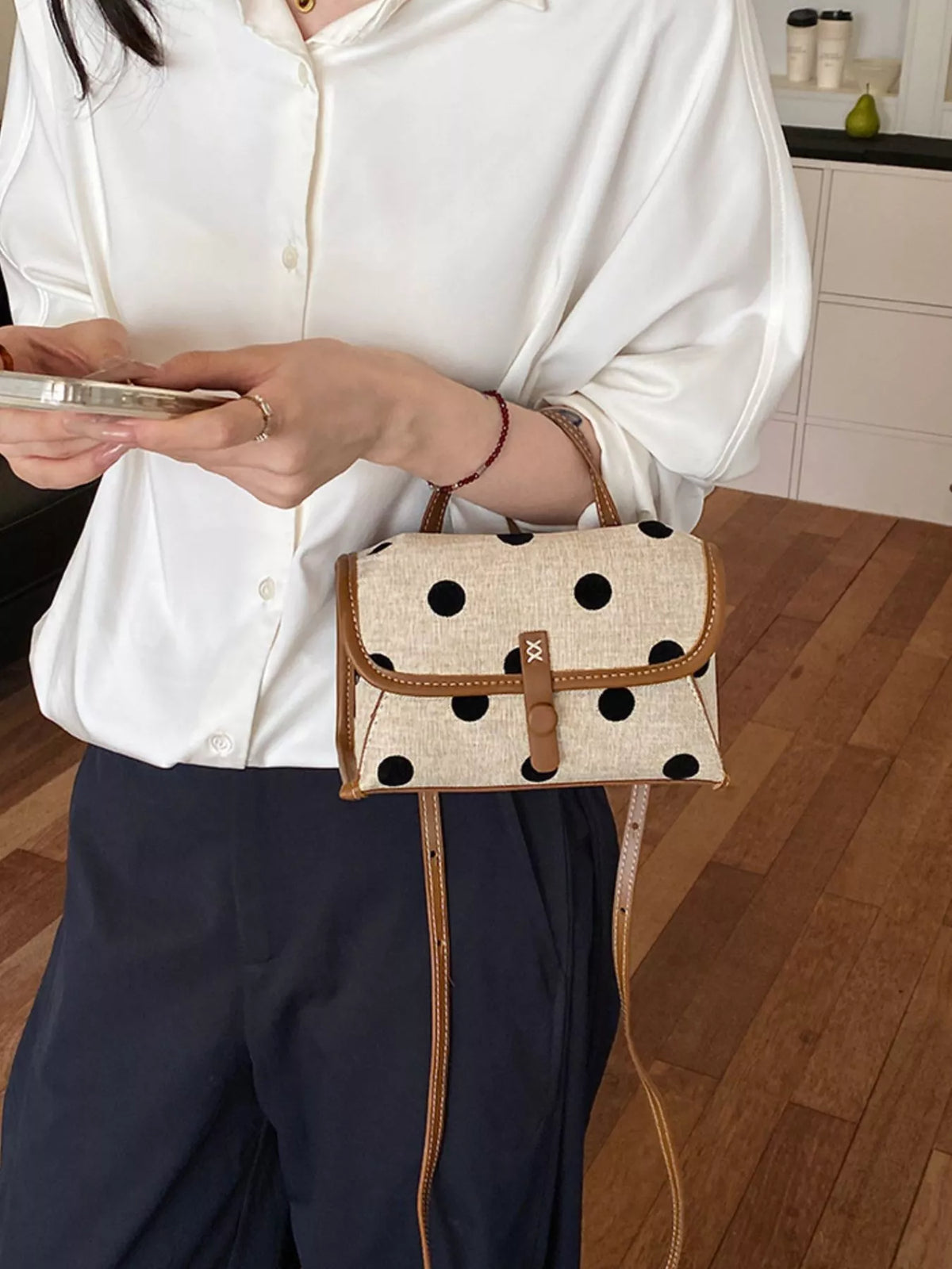 Polka Dot Crossbody Bag