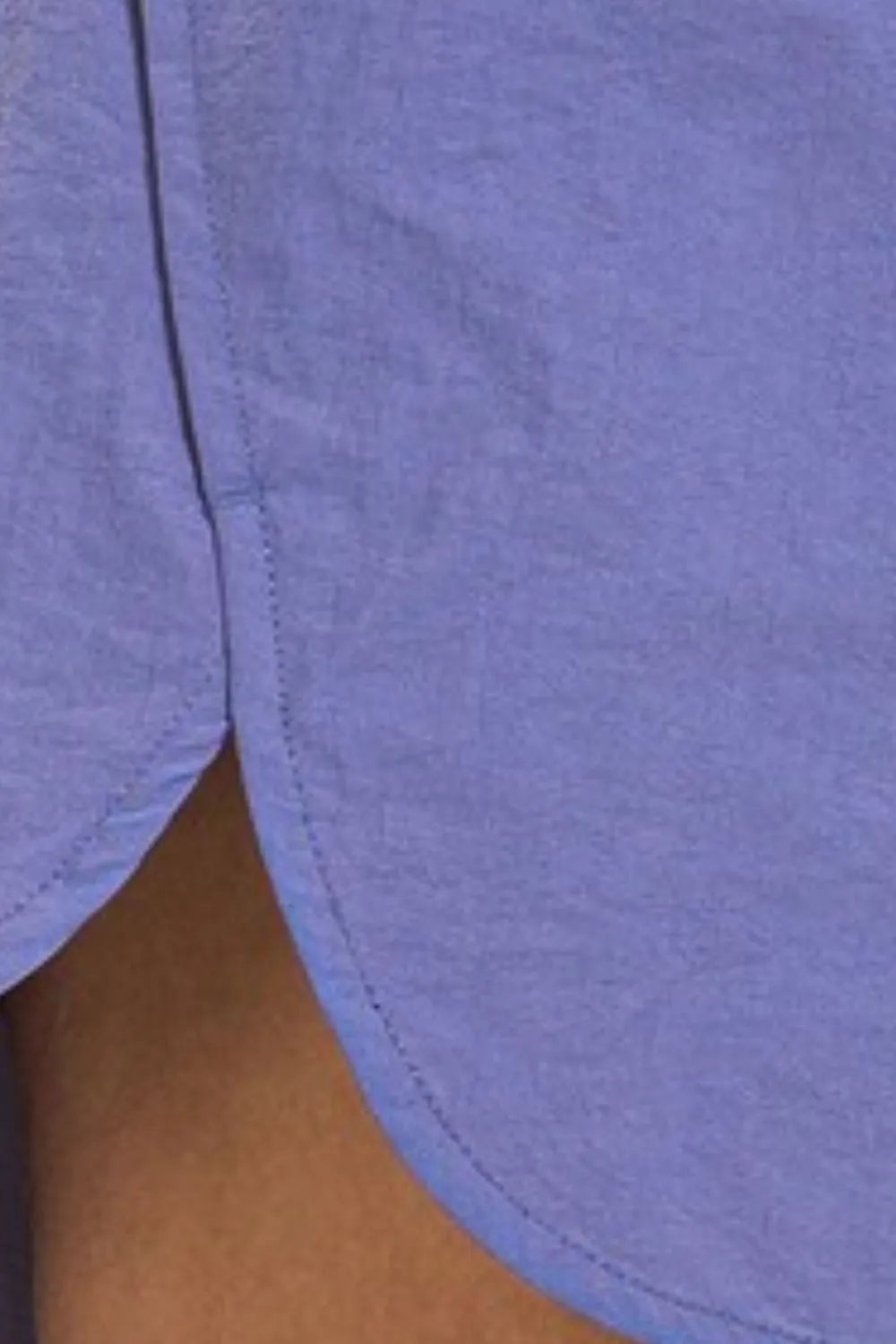 Zenana Windbreaker Smocked Waistband Running Shorts, view 3