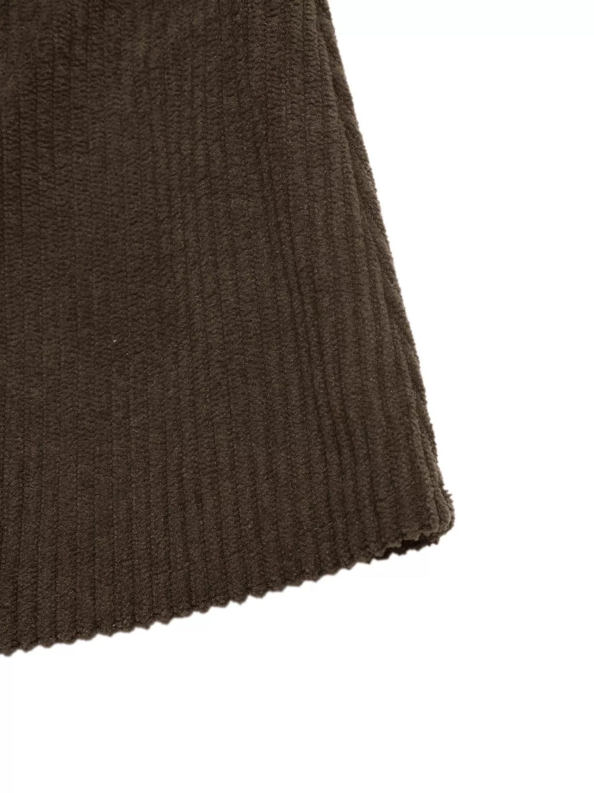 Contrast Sherpa Collar Corduroy Zip Up Jacket