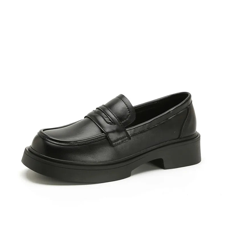 Round Toe Platform Loafers
