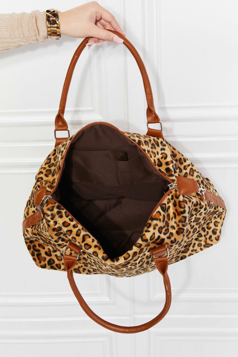 Animal Print Brushed Weekender Bag - Lilixa.store