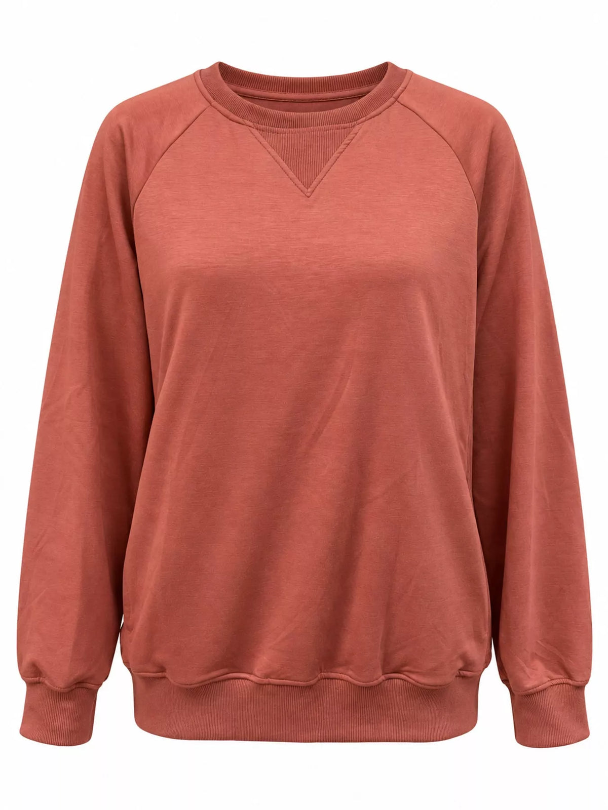 Crew Neck Raglan Sleeve Sweatshirt, view 11
