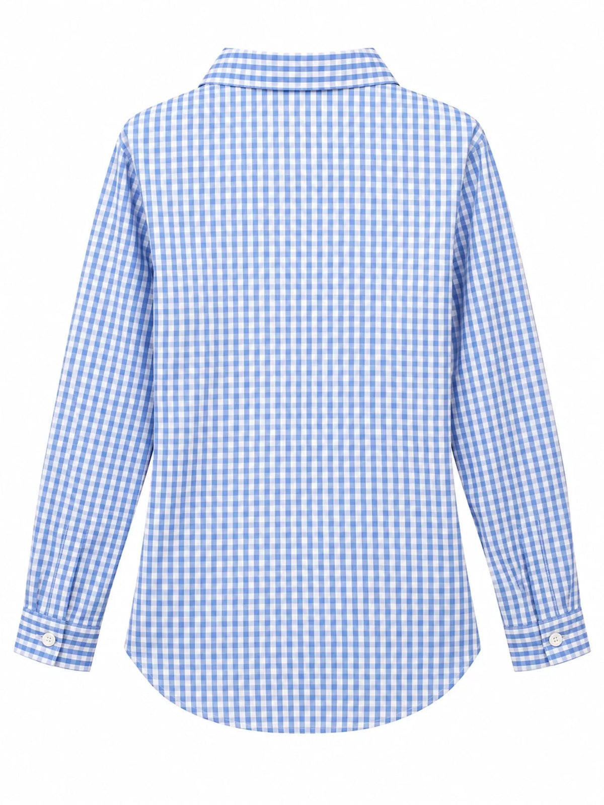 Plus Size Plaid Button-Down Long Sleeve Shirt, view 28