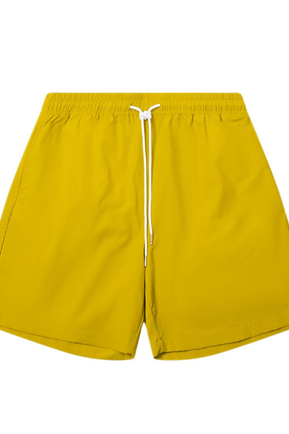 Men's Casual Drawstring Lightweight Shorts in Yellow, view 2
