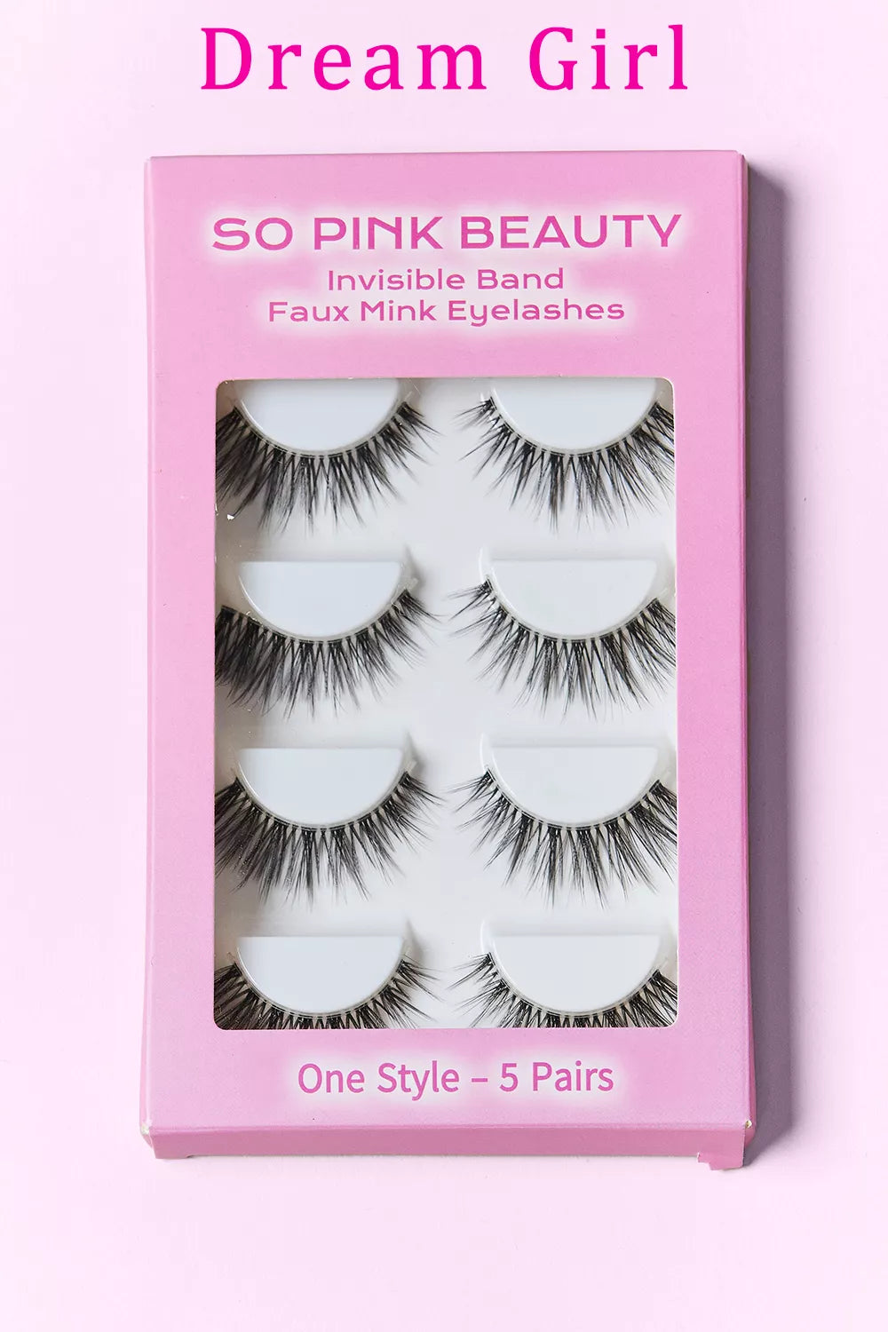 SO PINK BEAUTY Faux Mink Eyelashes 5 Pairs - Lilixa.store