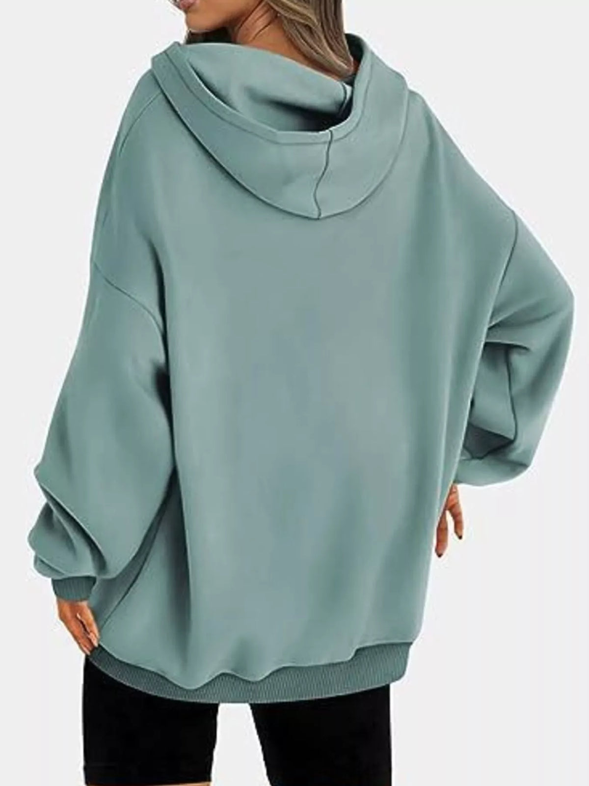 Drop Shoulder Long Sleeve Hoodie, view 11