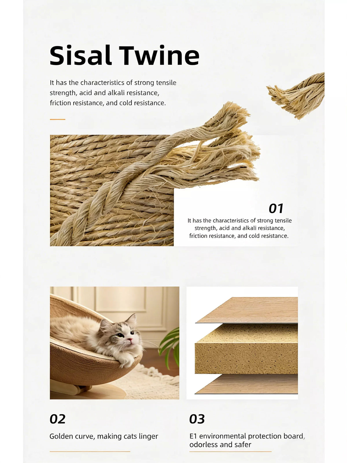 Cat Nest with Hemp Rope Scratcher - Lilixa.store