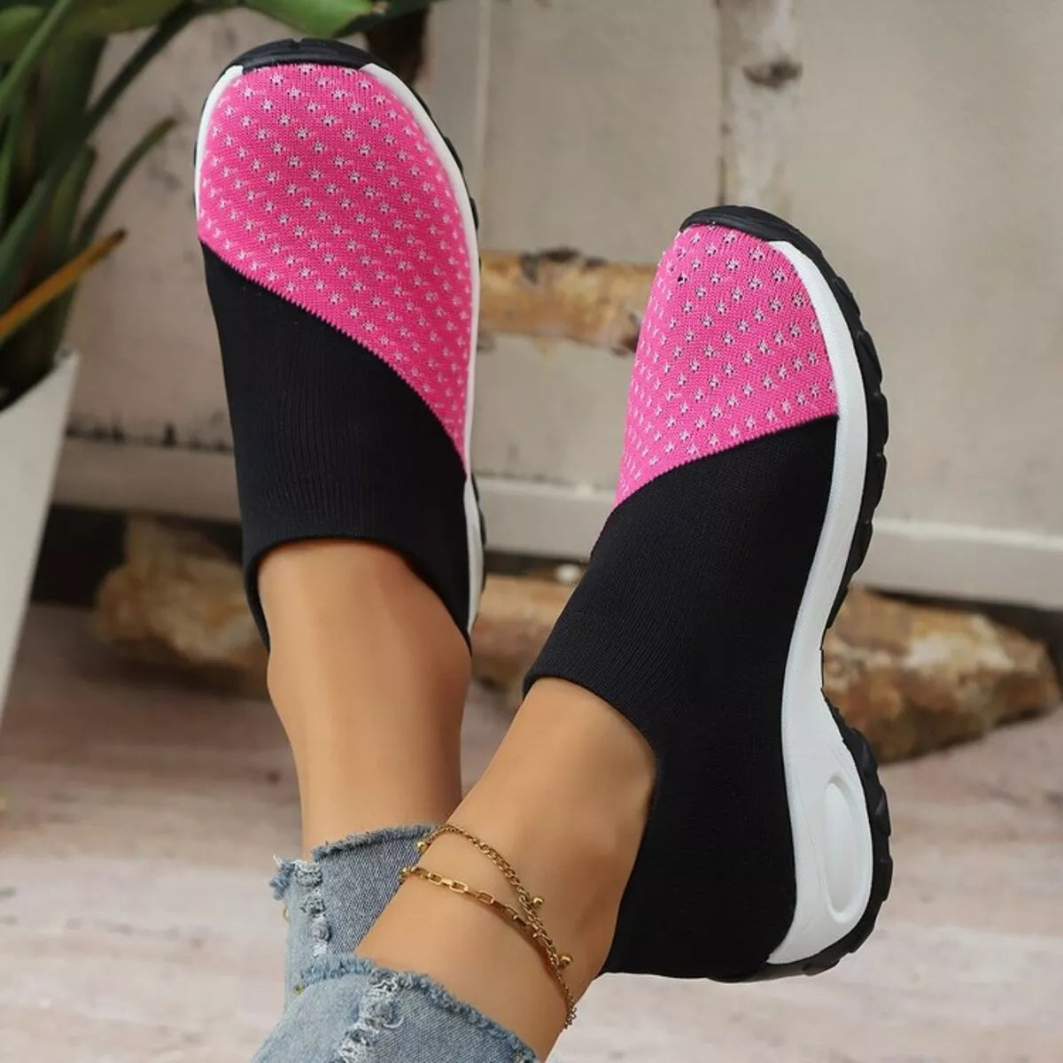 Color Block Mesh Athletic - Lilixa.store