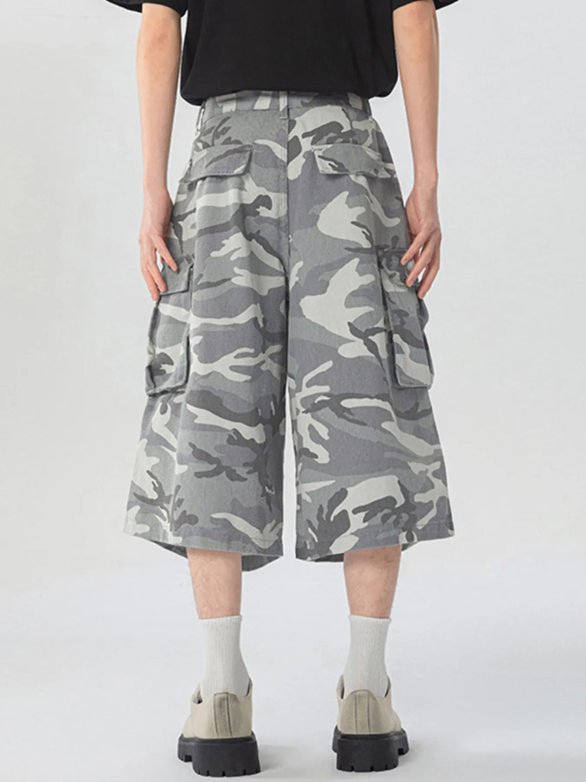 Men's Urban Camo Wide Leg Cargo Pants