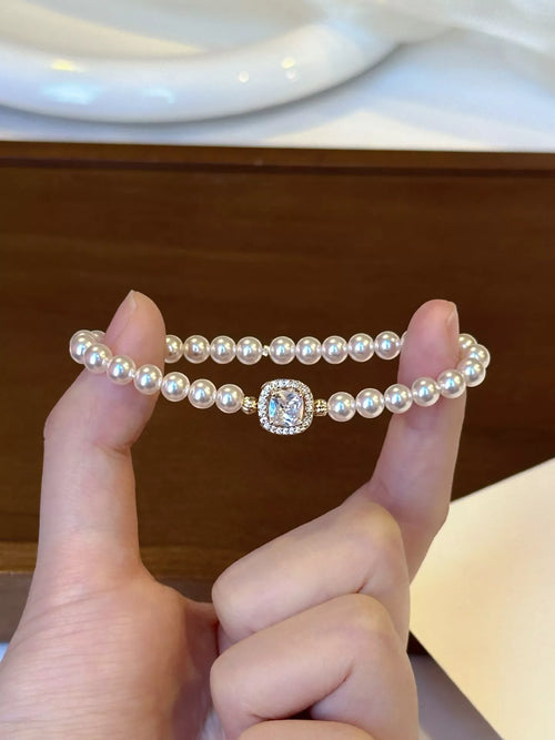 18K Gold-Plated Pearl Bracelet - Lilixa.store