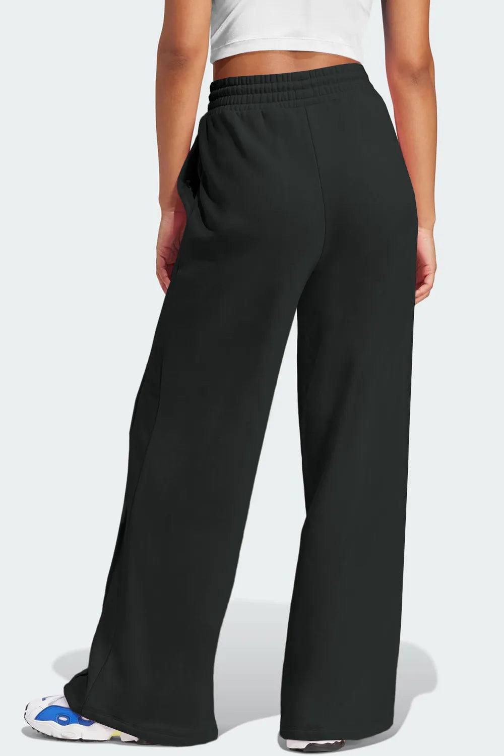Drawstring Wide Leg Active Pants - Lilixa.store