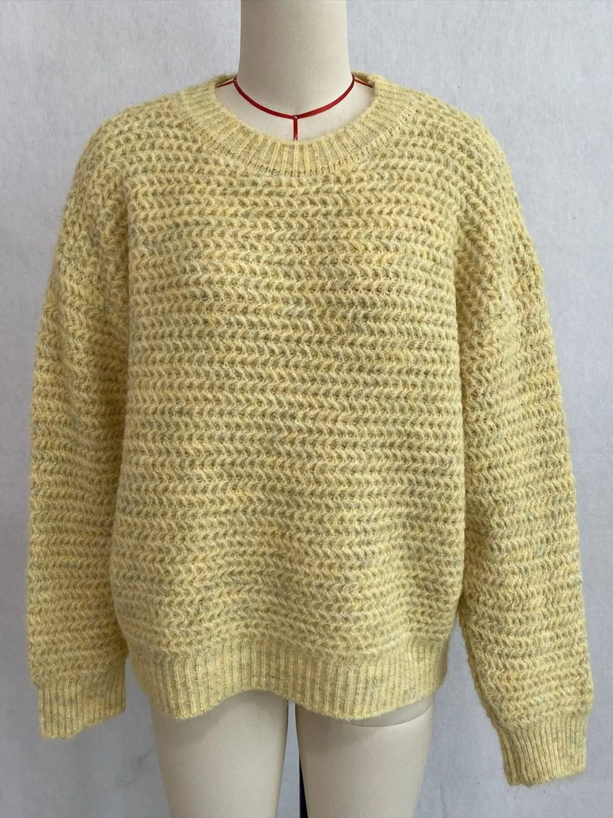 Round Neck Drop Shoulder Sweater, view 4