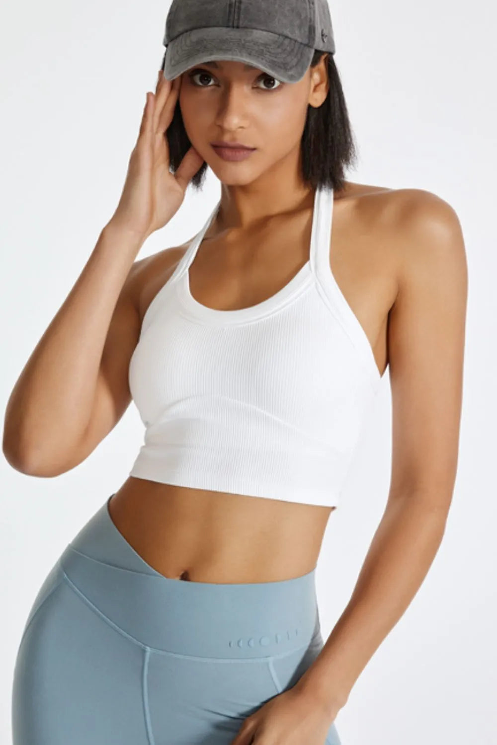 Halter Neck Active Cami - Lilixa.store