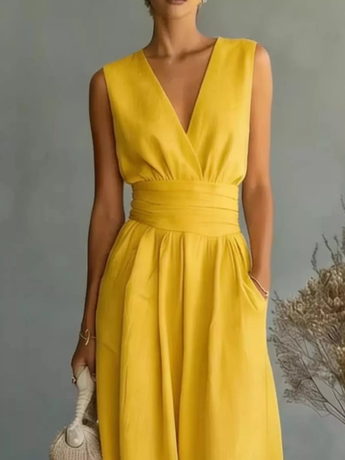 Full Size Sleeveless Wide-Leg Jumpsuit Plus Size - Lilixa.store