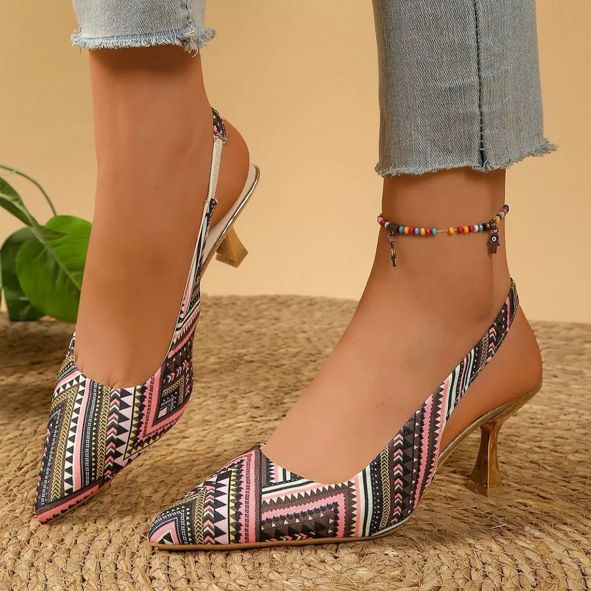 Point Toe Slingback Pumps - Lilixa.store