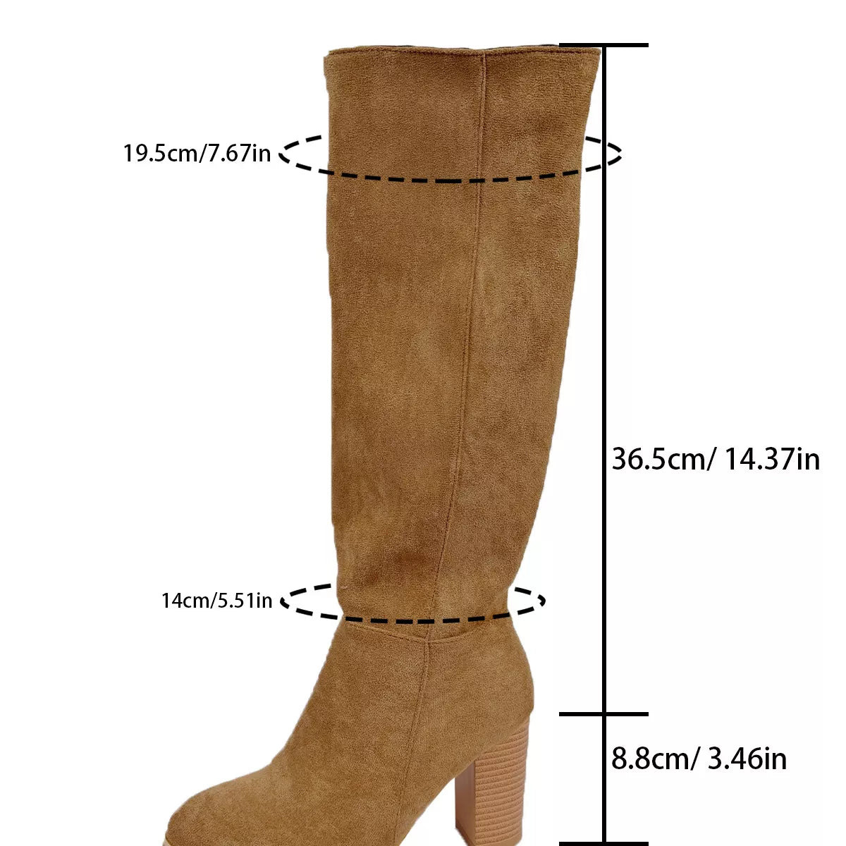 Point Toe Block Heels Boots - Lilixa.store