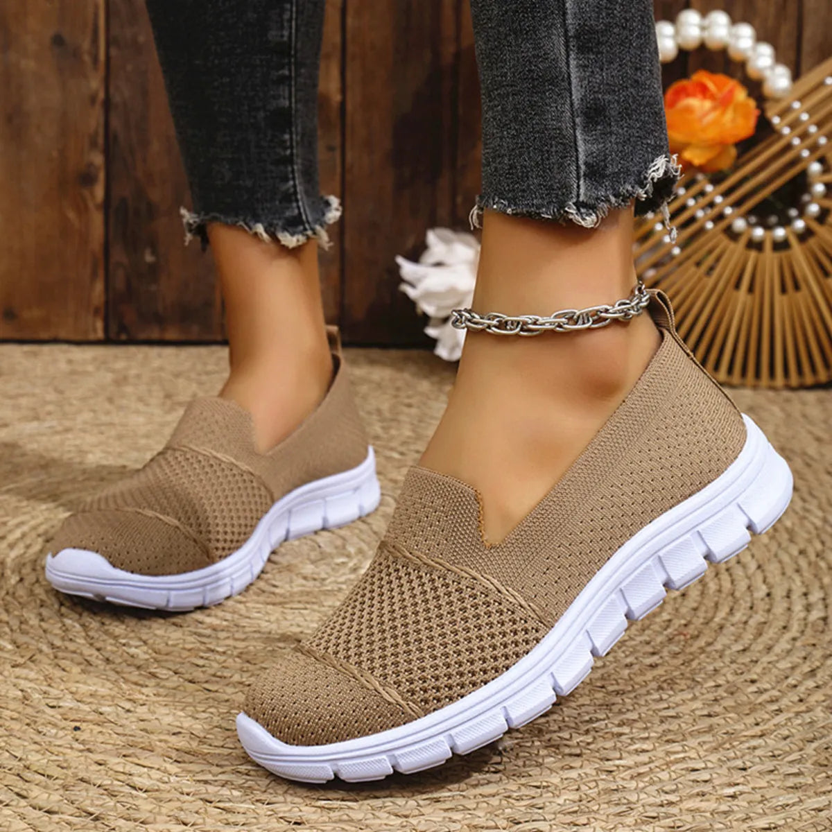 Breathable Mesh Athletic Slip-Ons, view 3