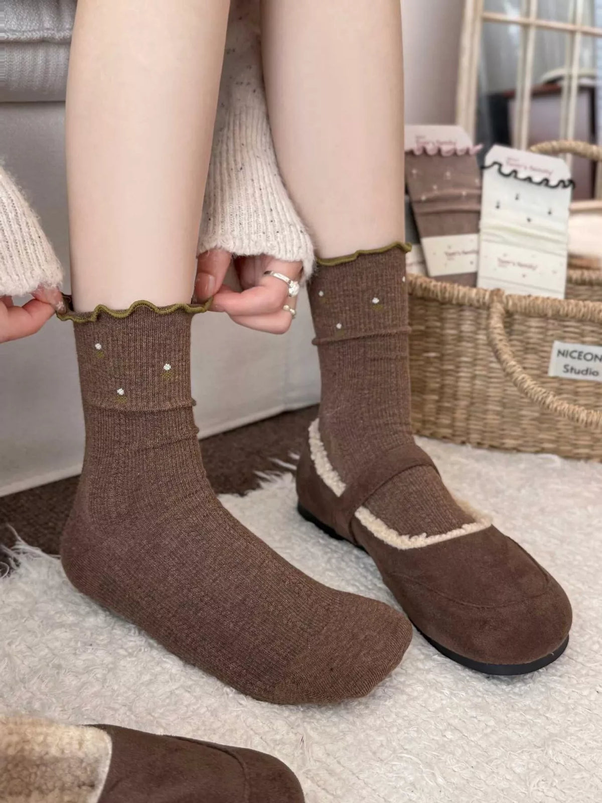 Ribbed Crew Socks - Lilixa.store