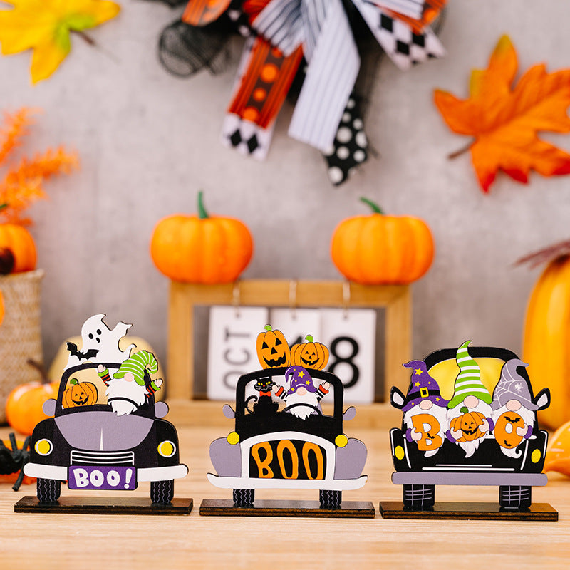 3-Piece Halloween Element Car-Shape Ornaments - Lilixa.store