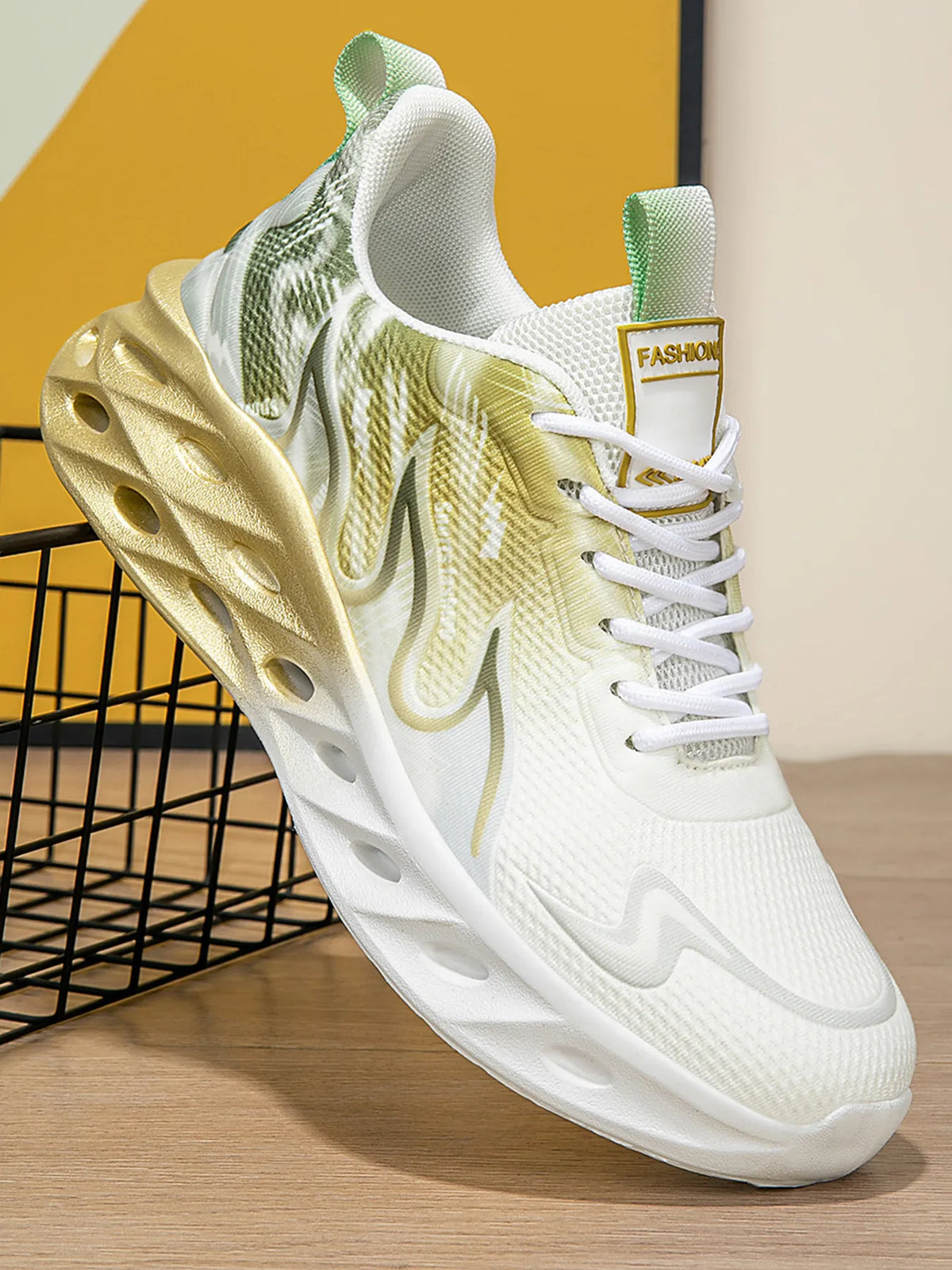 Round Toe Lace Up Mesh Athletic - Lilixa.store