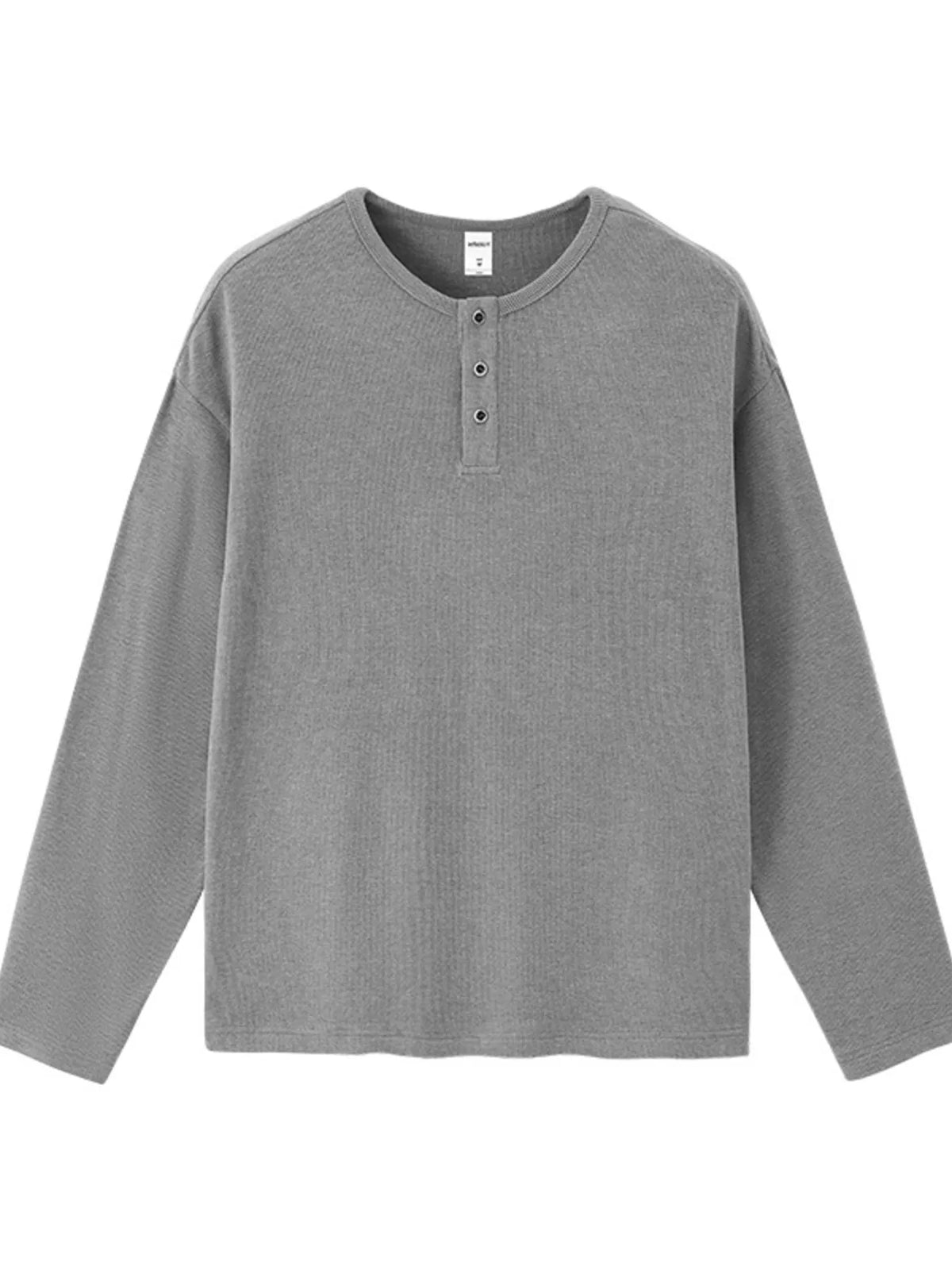 Men's Long Sleeve Henley T-Shirt - Lilixa.store