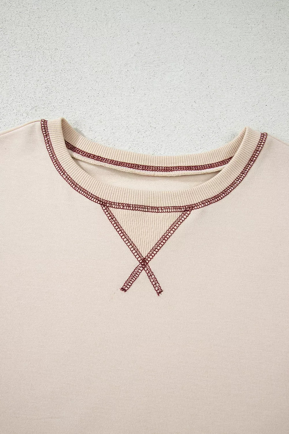 Slit Striped Long Sleeve Sweatshirt - Lilixa.store
