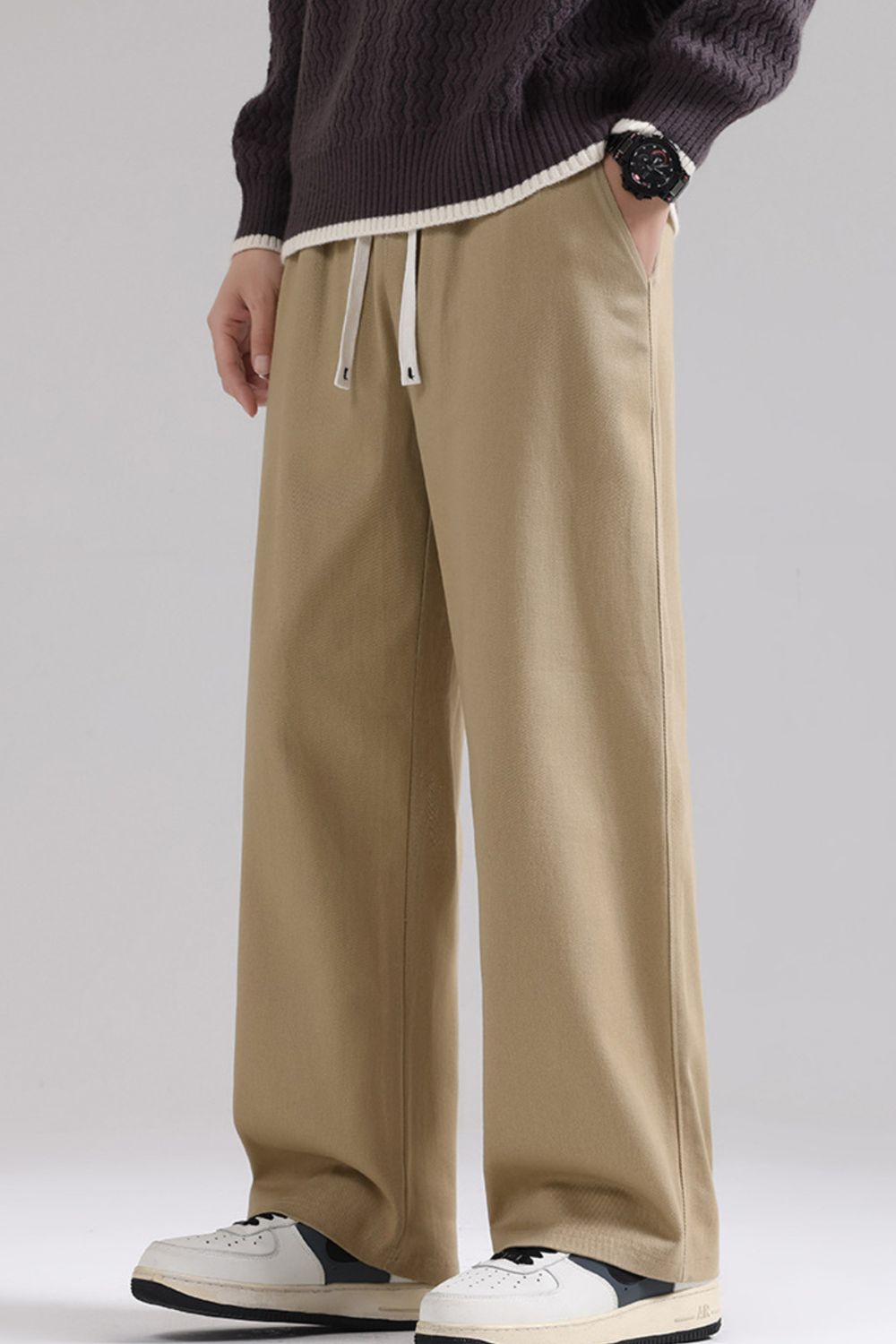Men's Plus Size Relaxed Fit Drawstring Pants, view 2