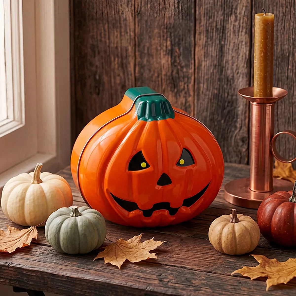 Decorative Pumpkin-Shaped Halloween Storage Box - Lilixa.store