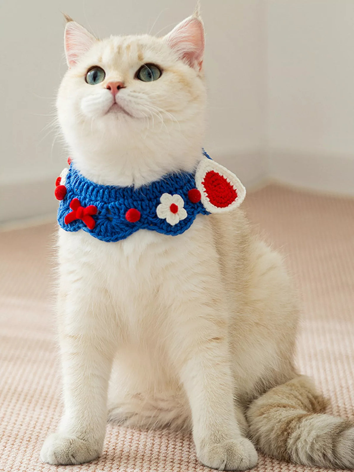 Knitted Floral Pet Collar - Lilixa.store