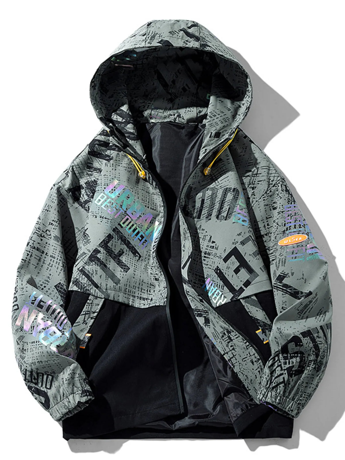 Men's Plus Size Zip Up Hooded Outerwear - Lilixa.store