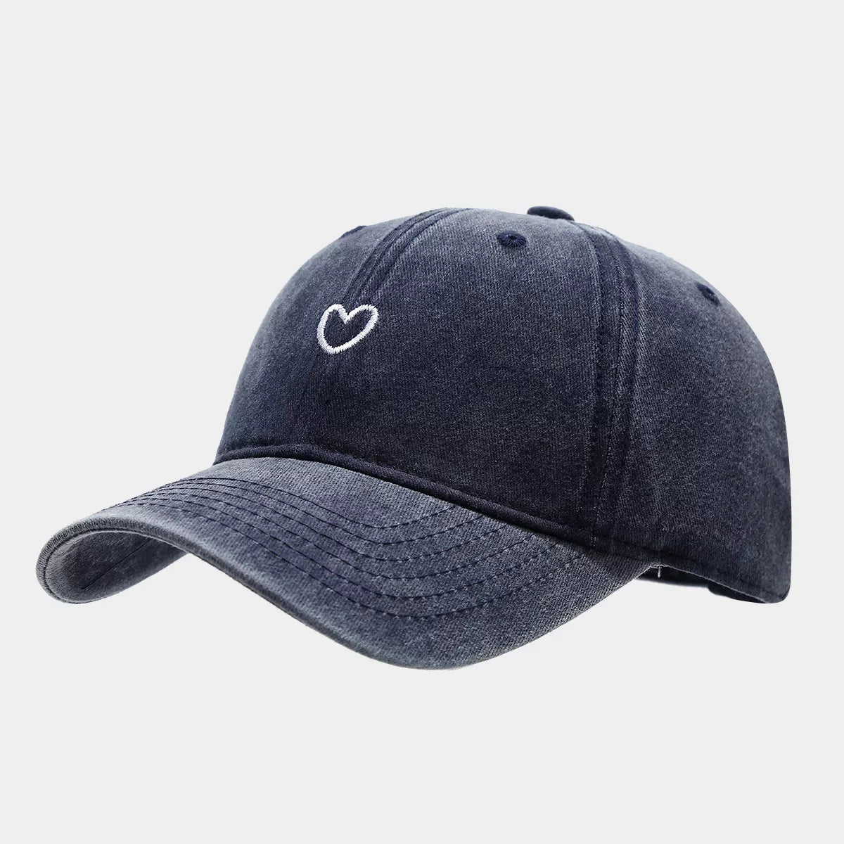 Embroidered Heart Baseball Cap - Lilixa.store
