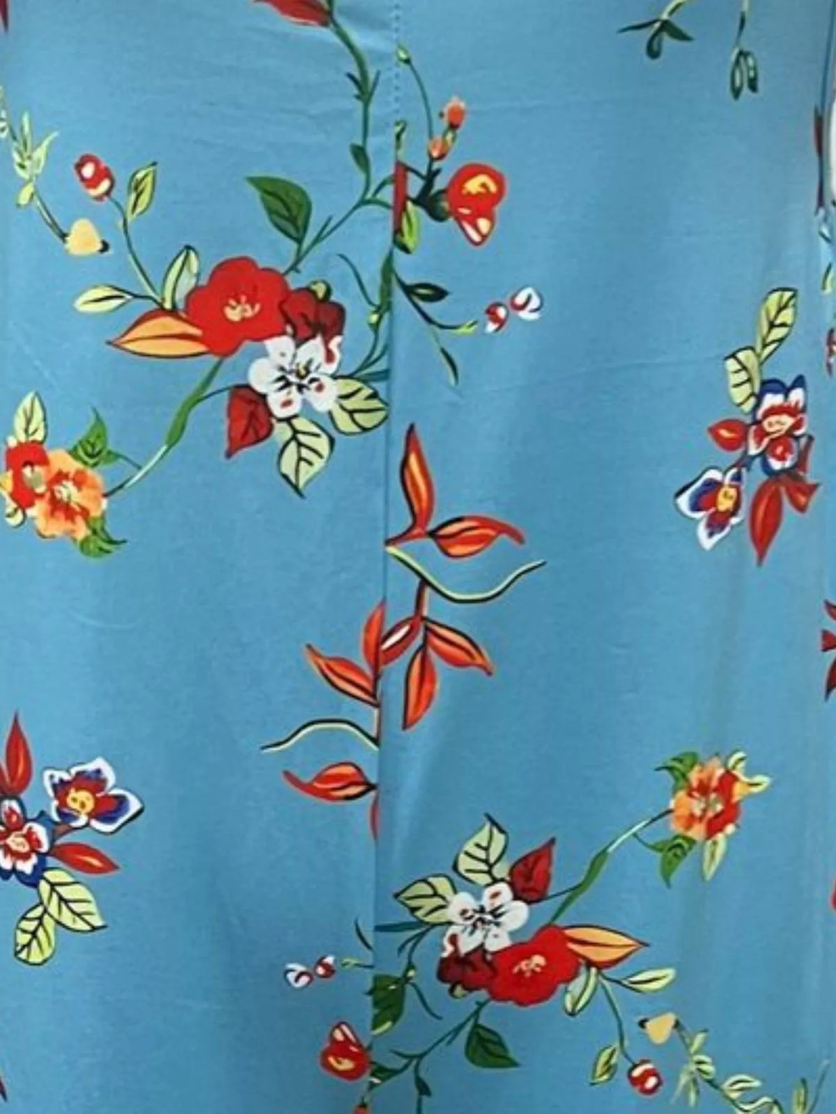 Full Size Floral Print Wide Leg Casual Jumpsuit Plus Size - Lilixa.store