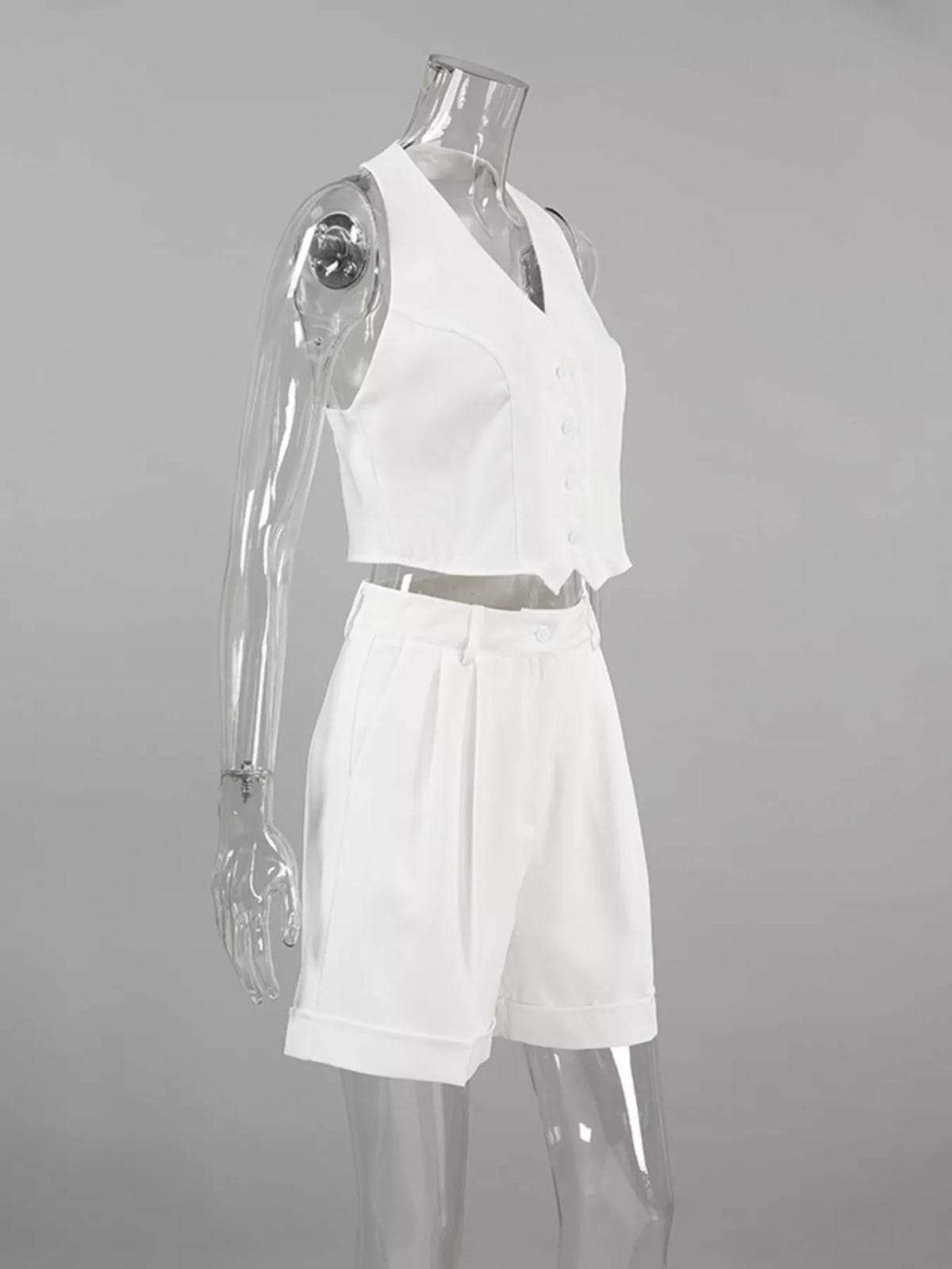 Halter Neck Vest and Shorts Set, view 6