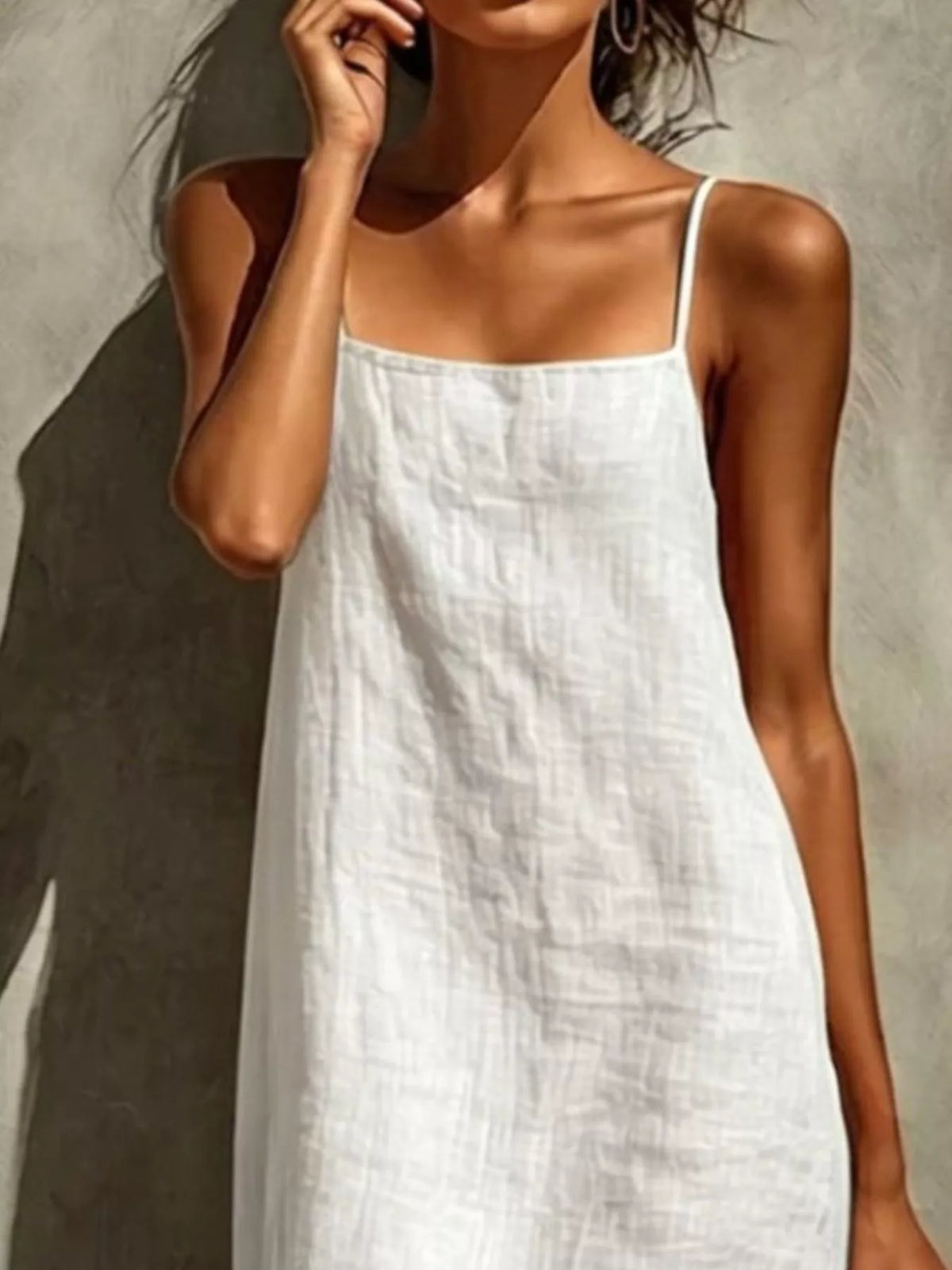 Sleeveless Linen Casual Maxi Dress - Lilixa.store