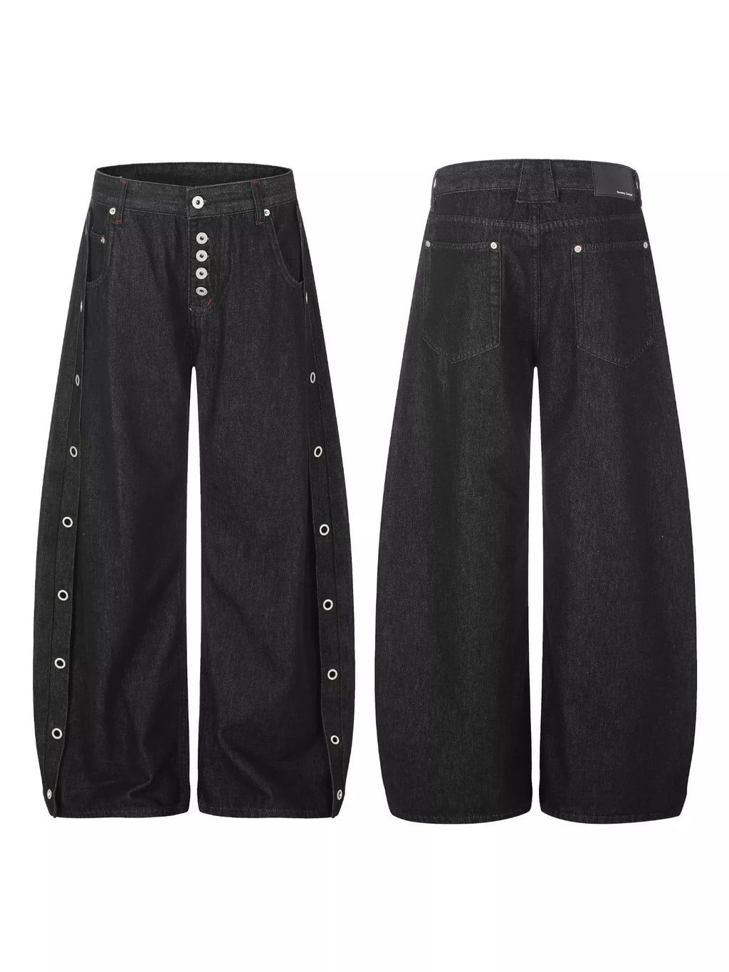 Men's High-Waisted Wide-Leg Jeans - Lilixa.store