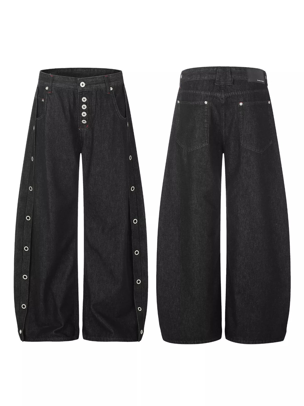 Men's High-Waisted Wide-Leg Jeans - Lilixa.store