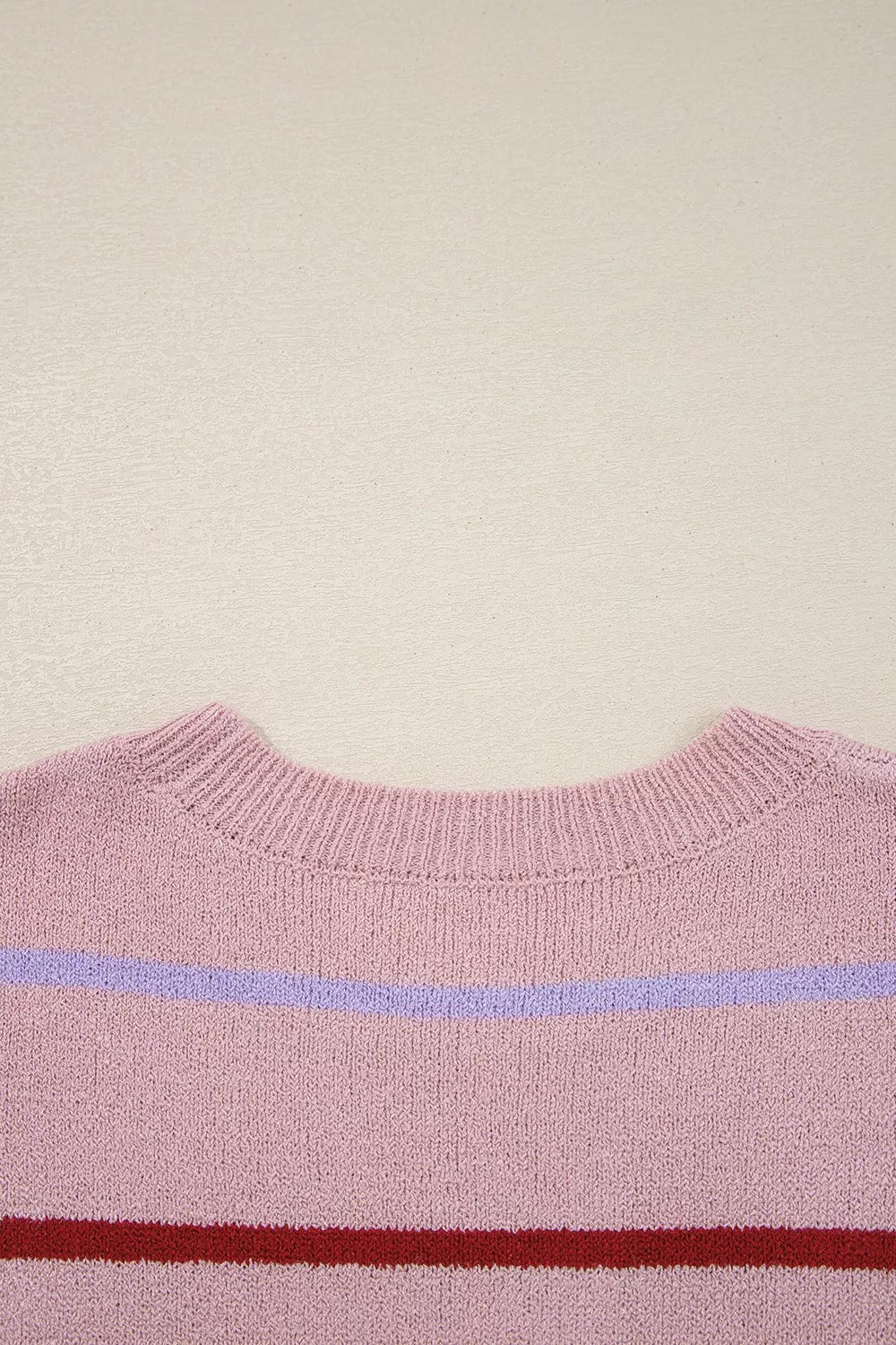 Striped Drop Shoulder Long Sleeve Sweater - Lilixa.store