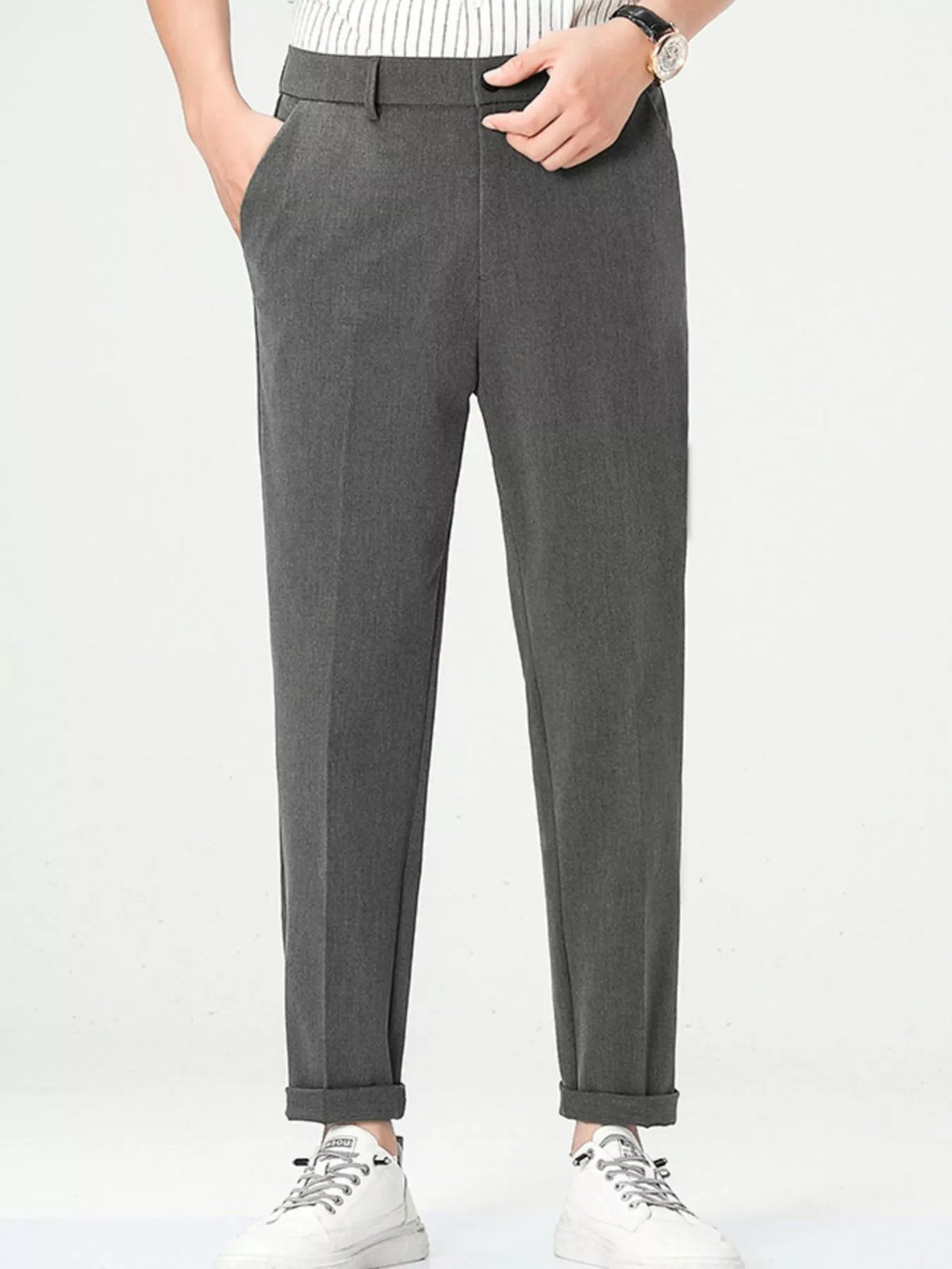 Men's Loose Fit Straight Leg Pants, view 7