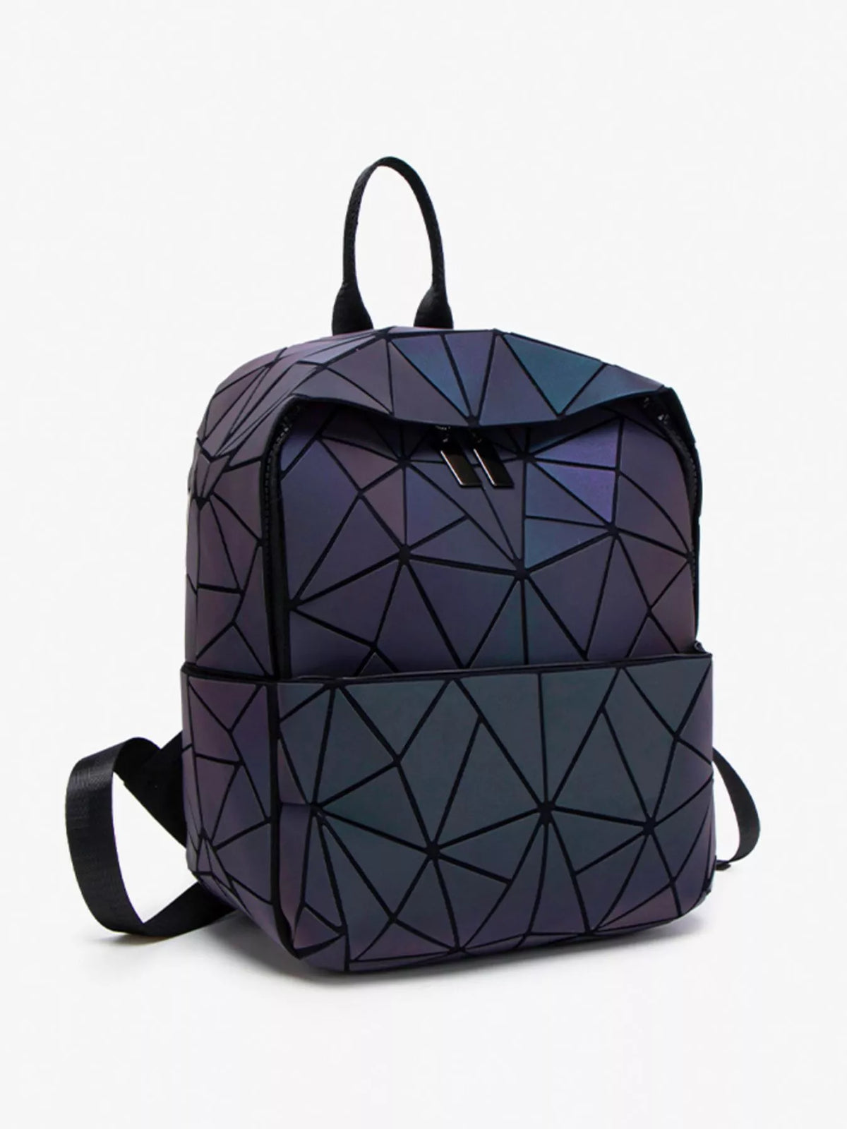 Geometric Backpack Bag in Mauve, view 6