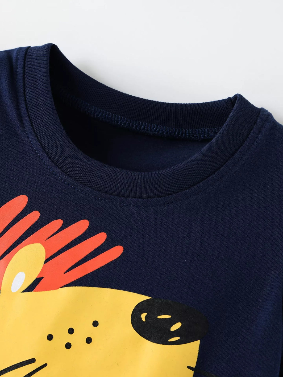Children's Lion Graphic Round Neck T-Shirt - Lilixa.store