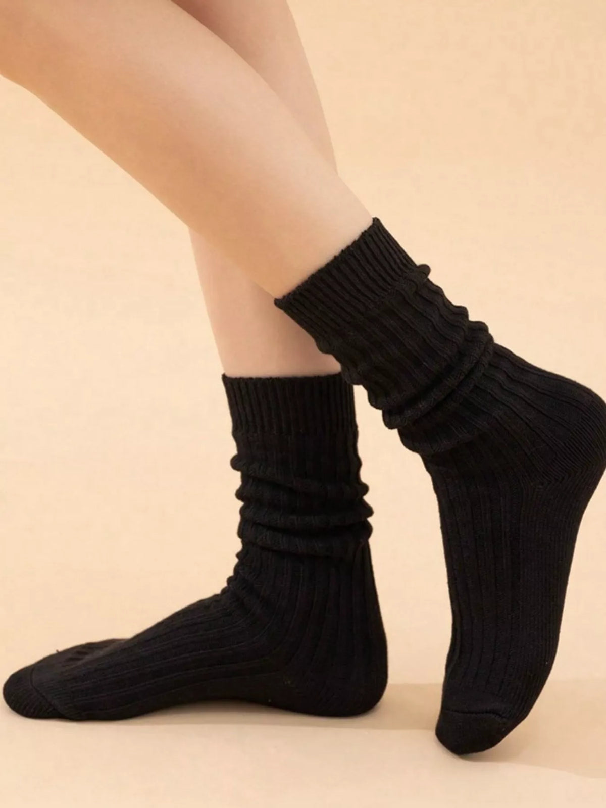 Classic Ribbed Knit Socks, view 4