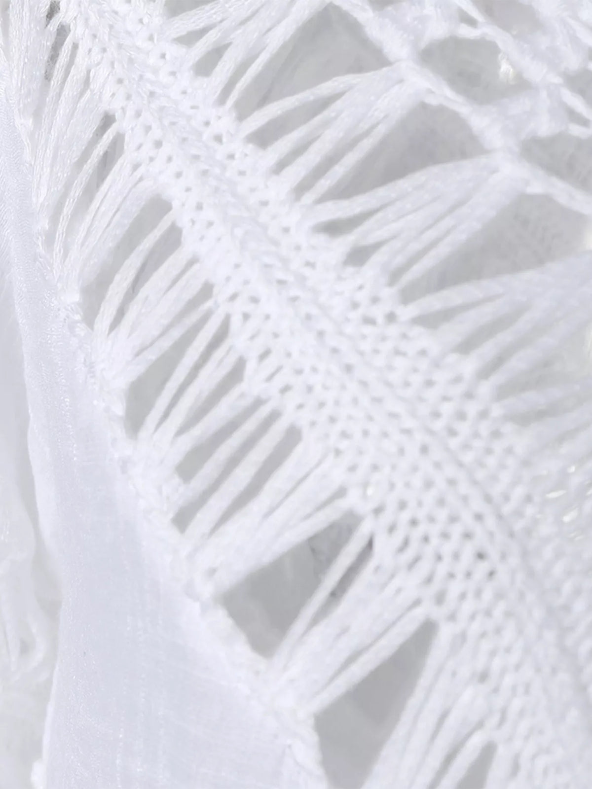 Crochet Trimmed Flowy Cover Up Dress - Lilixa.store