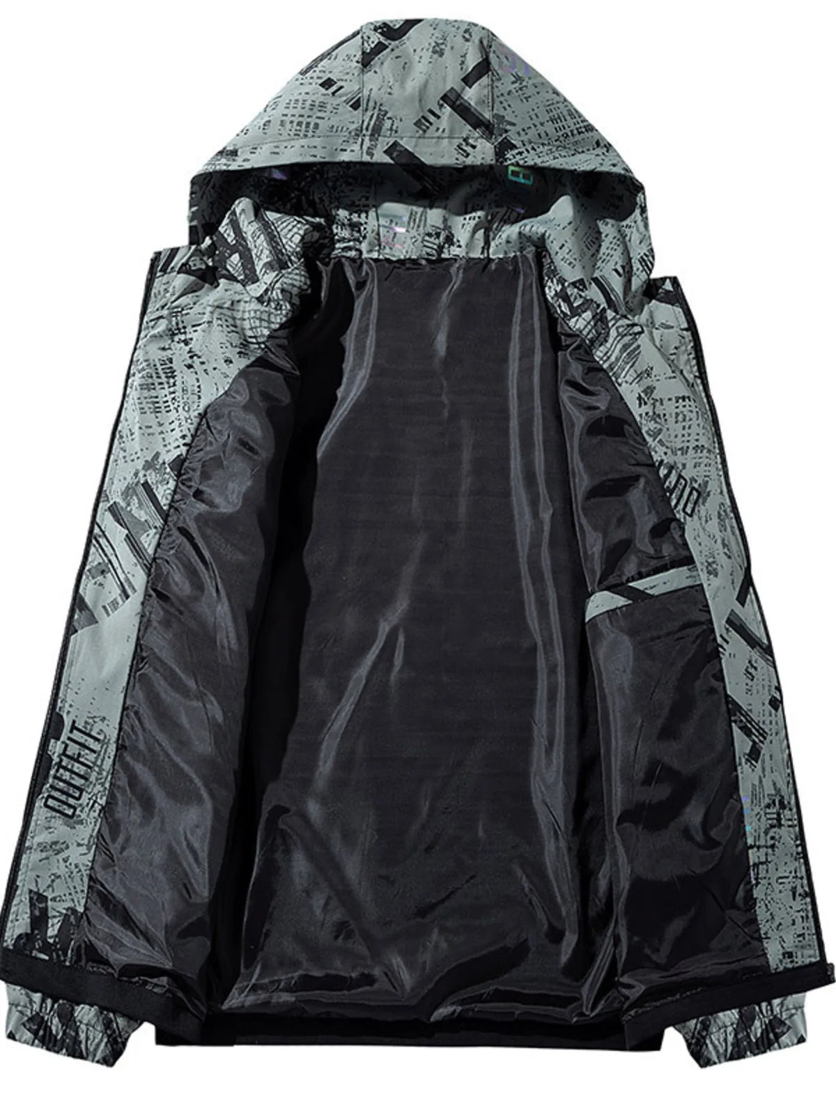 Men's Plus Size Zip Up Hooded Outerwear - Lilixa.store