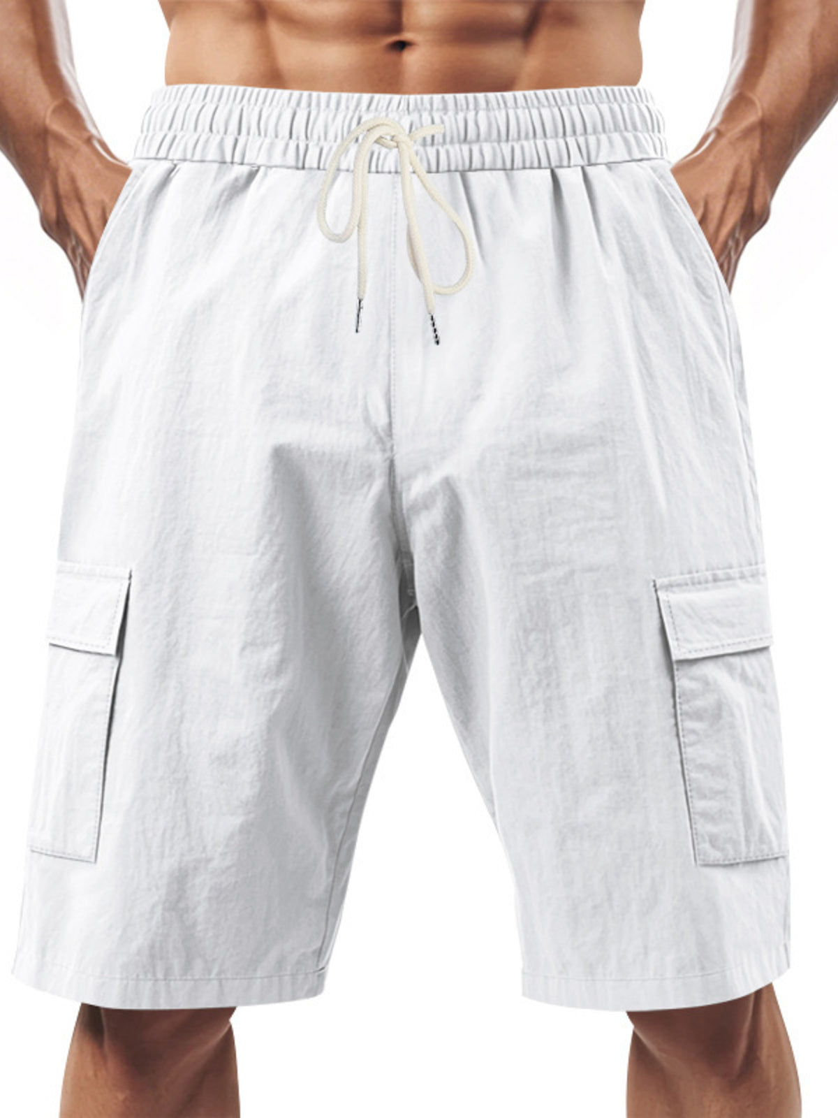 Men's Full Size Casual Lightweight Cargo Shorts Plus Size, view 3