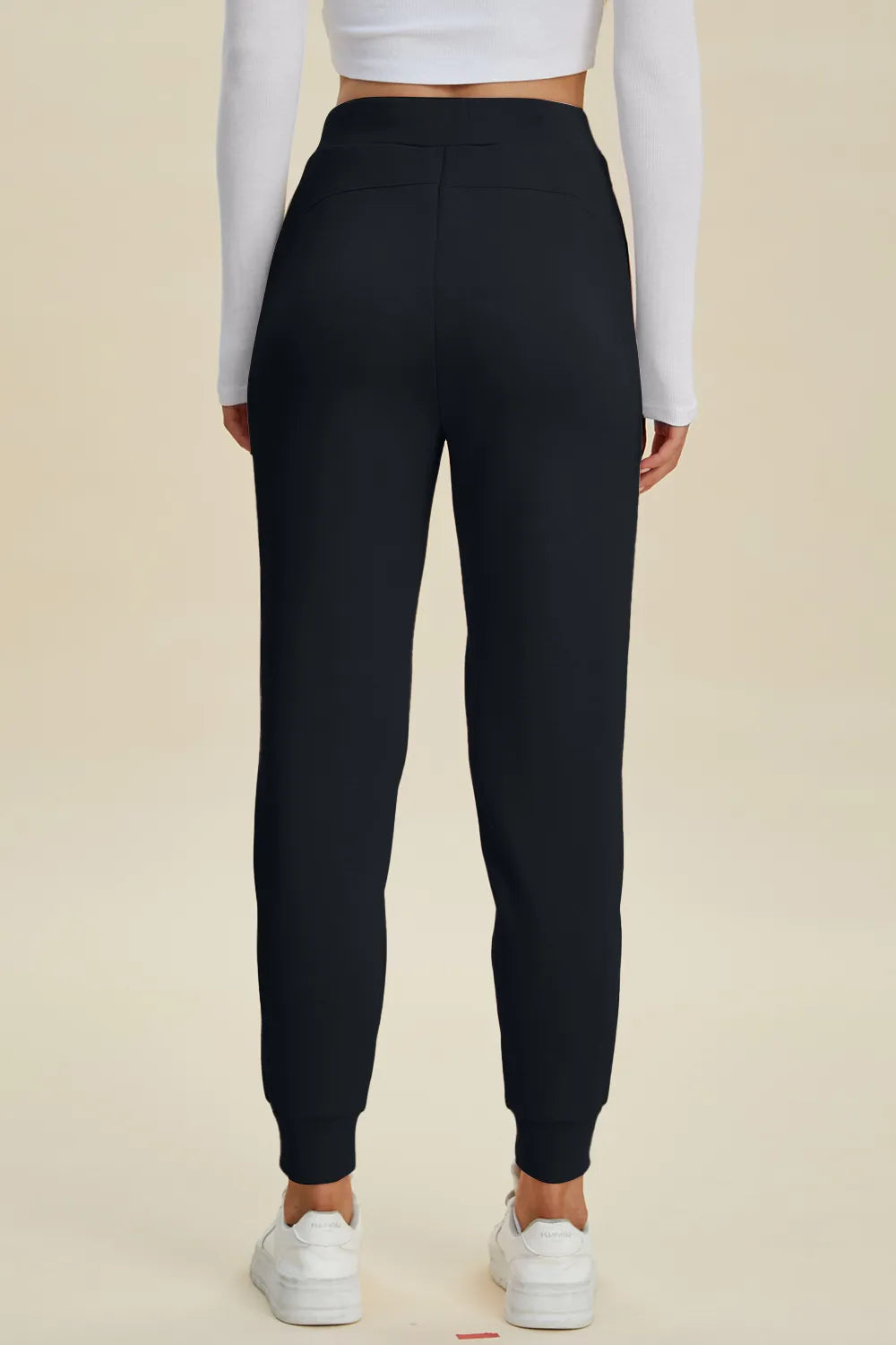 Basic Bae Full Size Air Scuba Drawstring High Waist Joggers, view 4
